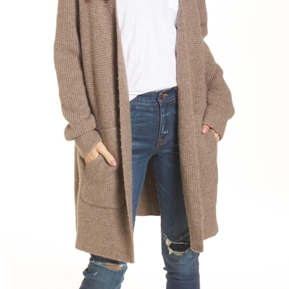 Madewell Waffle Stitch Cardigan Sweater